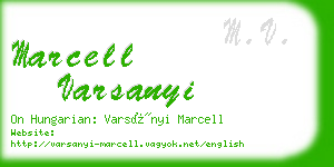 marcell varsanyi business card
